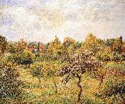 Camille Pissarro The apple trees on the lawn USA oil painting artist